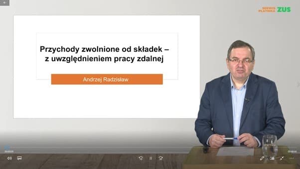 Przychody zwolnione od składek – z uwzględnieniem pracy zdalnej