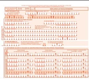 ZUS DRA - druk obowiązujący od rozliczeń za styczeń 2022 r.