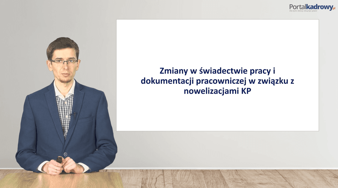 Zmiany w świadectwie pracy