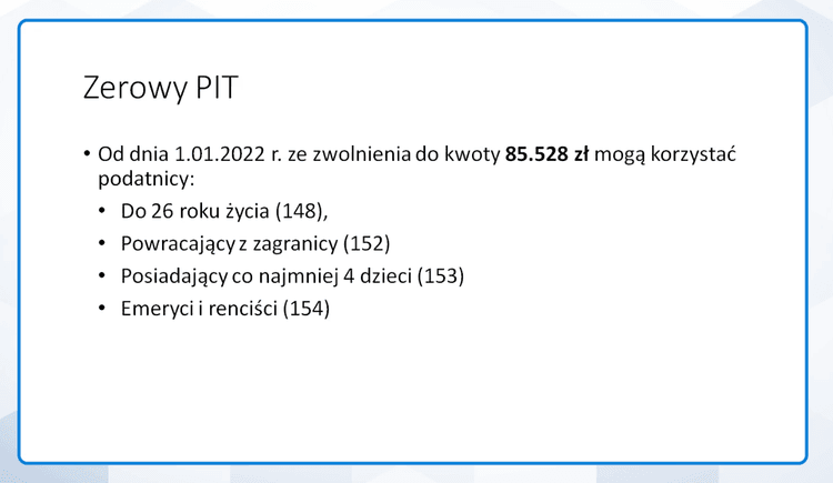 zerowy PIT